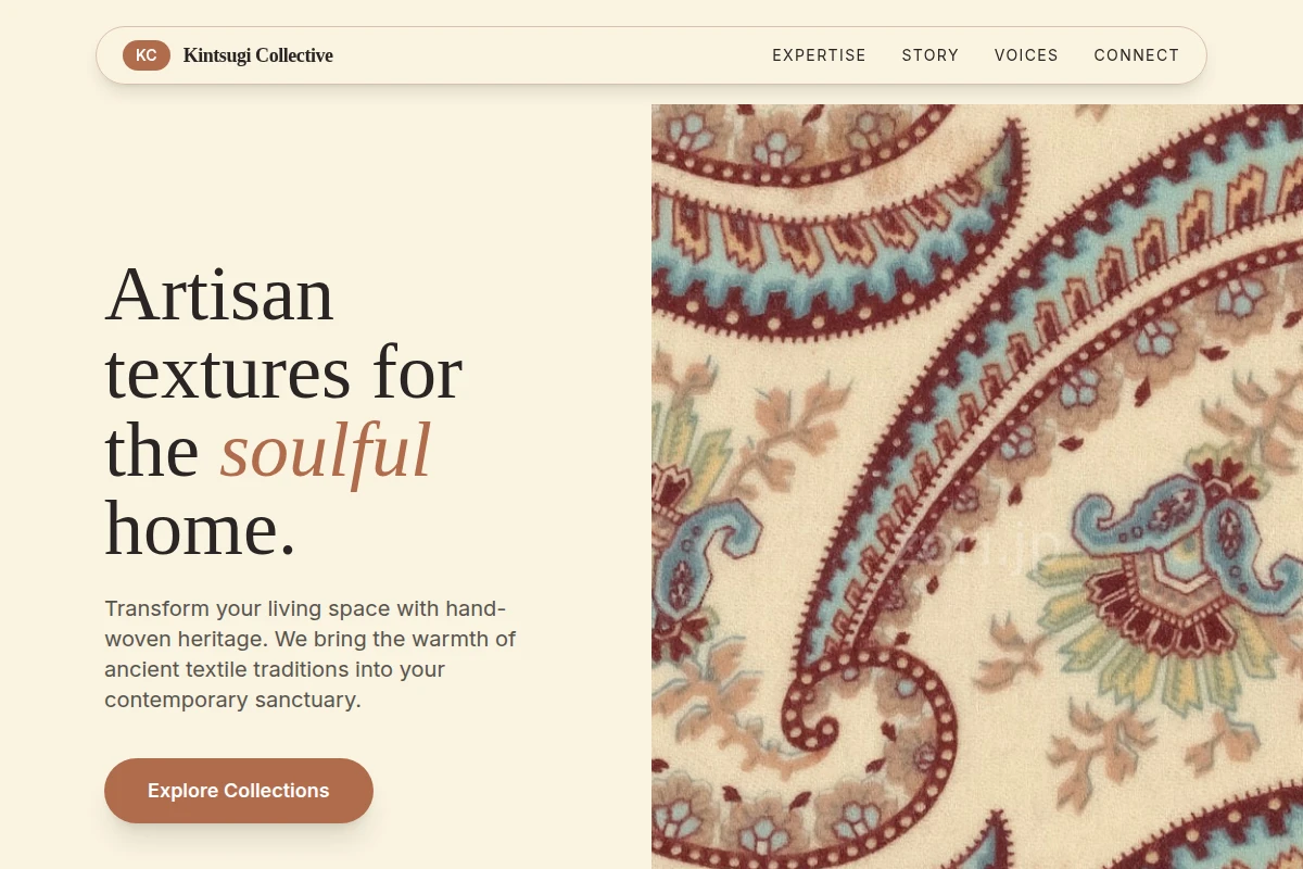 Earthy Textile Design