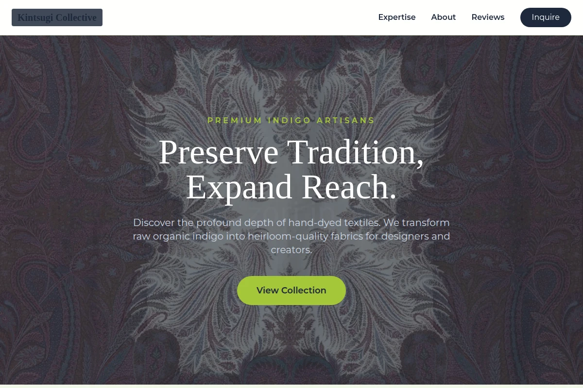 Indigo Textile Design